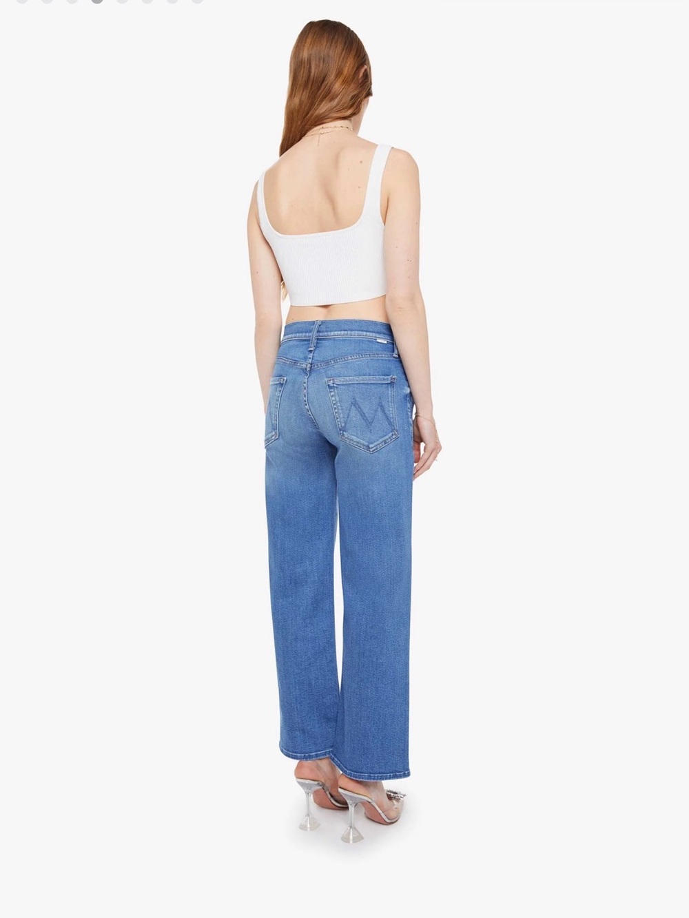 Mother Mid-Rise Rambler Zip Ankle in Piece by Piece NWT 25” - Picture 2 of 8